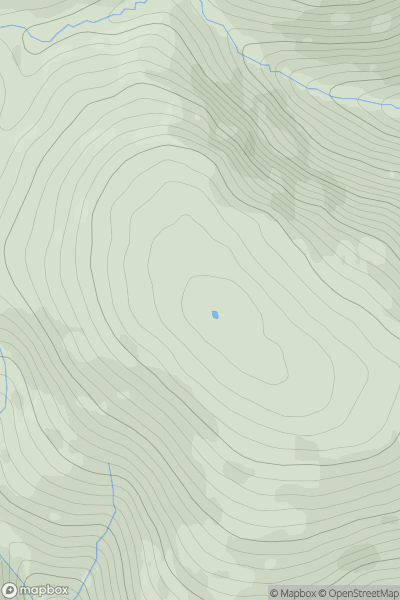 Thumbnail image for King's Seat Hill [Central Scotland from Dumbarton to Montrose] [NS933999] showing contour plot for surrounding peak